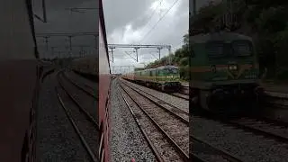 Very powerful Locomotive Indian railways #train #railwayengine #indianrailways #railway #wag4