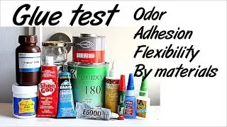 Glue test / What glue can we use? / Leather craft