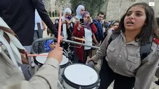 كشافة حي البستان سلوان في شوارع مدينة القدس