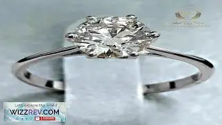 Moissanite Solitaire Engagement Ring 2 CT Round Cut F VVS1 Solid 14K White