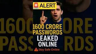 Passwords hacked|1600 Crore Passwords Leaked Online 🚨 | Google Issues URGENT Warning!