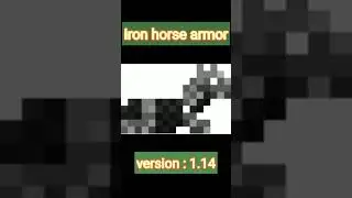 Minecraft old texture vs new texture of iron horse armor