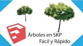 🌳👌Como hacer ÁRBOLES 2d en sketchup 2020-2021 SIN fondo🌳👌