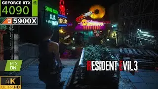 Resident Evil 3 Remake | RTX 4090 4K Ray Tracing ON | Ryzen 9 5900X