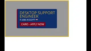 IT JOBS IN EGYPT 2026: Desktop Support Role!