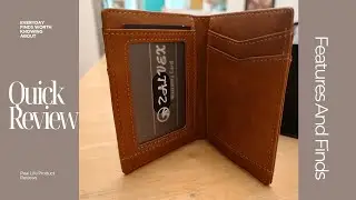 Slim Leather Wallet Magnetic Closure RFID - Quick Review
