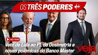 AO VIVO: O veto de Lula à redução da pena de Bolsonaro e a influência política do Banco Master