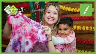 Knutselen: Tie dye shirt maken | HOLI 🎉 KNUTSELFEEST | NPO Zappelin