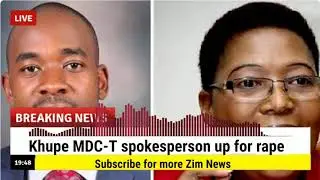 Zimbabwe News: Khupe MDC-T spokesperson up for rape