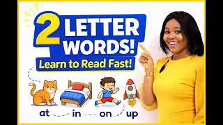 Two Letter Words | Learn Phonics For Kids | Easy way To Learn Two Letter Words .