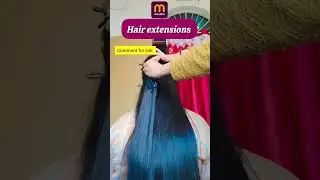 Instant Long Hair in Seconds ✨ 24-Inch Clip Hair Extension#ytshorts #meesho #shorts