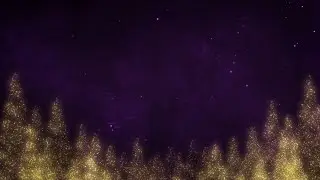 Glittery Christmas Trees - HD Video Background Loop