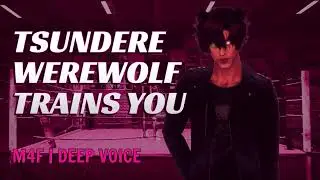 Tsundere Werewolf Trains You  [M4F] [ASMR Roleplay] [Deep Voice]