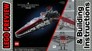 PREVIEW: 75367, LEGO STAR WARS, Venator-Class Republic Attack Cruiser​ & Building Instructions! 2023