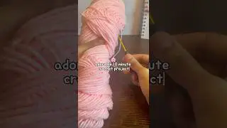 easy and quick 🎀 | cute crochet keychain idea for beginner #crochet #bow #beginner