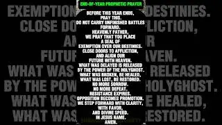 Before This Year Ends, Pray This Powerful Prophetic Prayer It Breaks Every Delay
