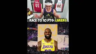 Lakers vs Detroit, race to 10 pts | Lolobron birthday game! #lakers #lebronjames #nba