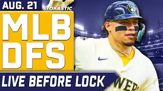 Best MLB DFS Picks (EARLY SLATE) Thursday 8/21 | DraftKings & FanDuel | Live Before Lock
