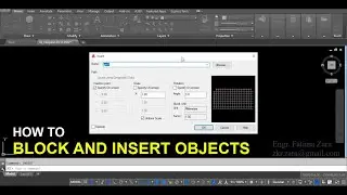 How to Block and Insert objects in AutoCAD||