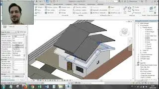 #revit #curso #tutorial 39 | Como modelar telhado de duas águas e modificar para duas alturas