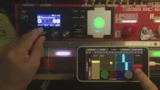 iPhone MIDI Controller for BOSS RC600 distortion and AMP Sim