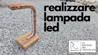 LAMPADA LED CON PARQUET ROVERE