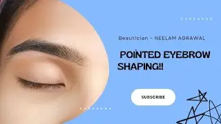 POINTED SHAPED EYEBROW SHAPING! |TUTORIAL| | CUSTOMER -3| #eyebrowtutorial #viralvideo #shortvideo .