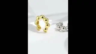 925 Sterling Silver Bead Ear Clip - Stylish and High-Quality Jewelry Accessory