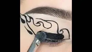 Amazing Black Eyeshadow Red Outline Fire🔥 Style Eye Makeup Tutorial....