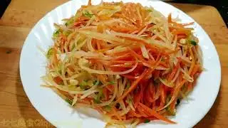 凉拌土豆丝|Potato Floss Salad| 这样做凉拌土豆丝，清脆爽口！Try this way make Potato Floss Salad, super delicious!