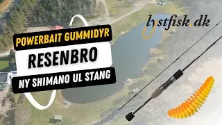 Berkley PowerBait Pupa  - lystfisk.dk - Shimano Sedona AS UL fiskestang - Gummifiskeri - Gummidyr