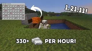  Easy Automatic IRON Farm Tutorial Java 1.21.11 - 330+ Per Hour