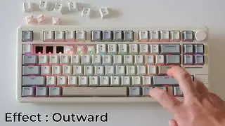 Epomaker Galaxy70 mechanical keyboard - LED Backlight effects