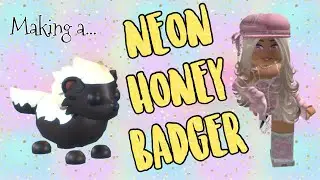 J&F PLAYZ - We made a&hellip; NEON HONEY BADGER #adoptme #ugc #ugcupdate #honeybadger #neon @PlayAdoptMe