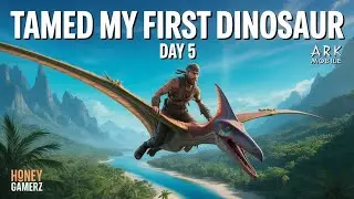 How I Tamed My First Pteranodon &ndash; Ark Mobile! Day - 5 🦅