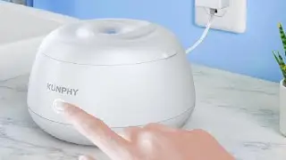 KUNPHY Ultrasonic Retainer Cleaner, 48kHz Denture Cleaner Machine Review