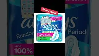 Safe to swim??? #sharkweek #shark #sharkweek2025 #birthcontrol #pads #period