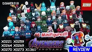 Обзор Lego Marvel Avengers Endgame Xinh Bootleg X0221 X0259 X0264 X0269 X0270 X0273 X1361 в разре...