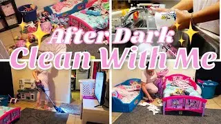 *NEW* RELAXING AFTER DARK CLEAN WITH ME | CLEANING MOTIVATION | SMALL HOUSE CLEAN WITH ME 2021
