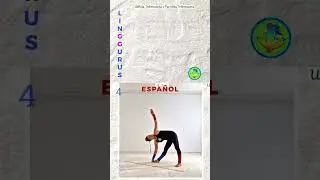 Utthita Trikonasana y Parivrtta Trikonasana in ESPA&Ntilde;OL #language #yoga #autismo-y-yoga  #clasesyoga