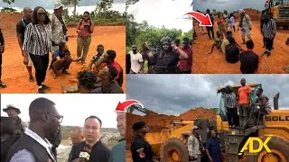 Fearless Crackdown! Dr. Hanna Bisiw-Kotei Storms Galamsey Site with Police in Ashanti Region
