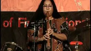 Mary Youngblood performs the Plains-style flute