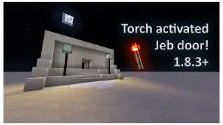 Minecraft || Jeb door 2x2 || Torch key activation || Tutorial || 1.9