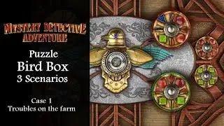 Puzzle Bird box, 3 Scenarios, Mystery Detective Adventure, Case 1: Troubles on the farm