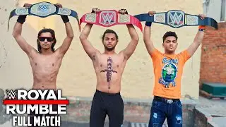 WWE Royal Rumble 2024 | Brock Lesnar vs John Cena vs Seth Rollins Full Match | Backyard Wrestling