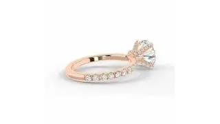Rose Gold Solitaire Ring ✨ Classic 360&deg; Jewellery Animation