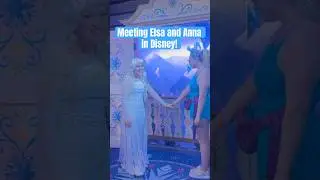 The time I met Elsa and Anna in Disney&nbsp;World! #disneyworld #elsaandanna #shorts