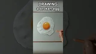 How to draw a fried egg