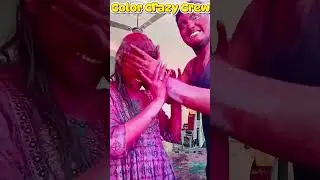Holi color battle got OUT OF CONTROL 🌈 #holi #holimasti #viral