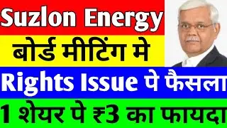 Board Meeting का आया फैसला। suzlon energy latest news | suzlon q4 results 2023 | suzlon energy stock